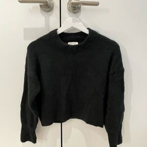Abercrombie & Fitch Black Crew Neck Sweater